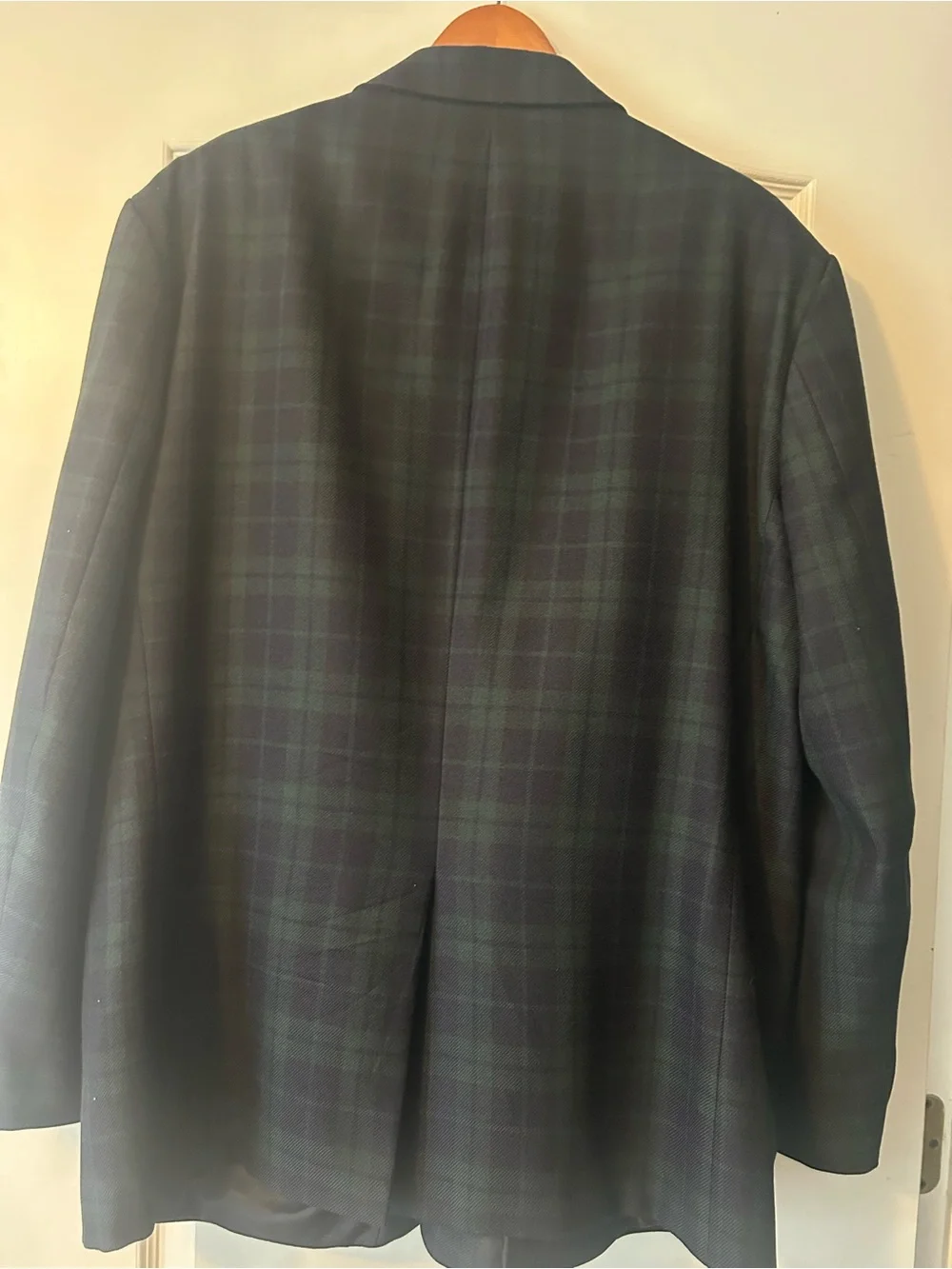 Lauren Ralph Lauren Blackwatch Plaid Sport Coat in Dark Green & Navy